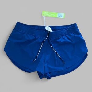 Jolyn Blue Flame Running Lizzie Split Shorts Sz M Women’s NWT